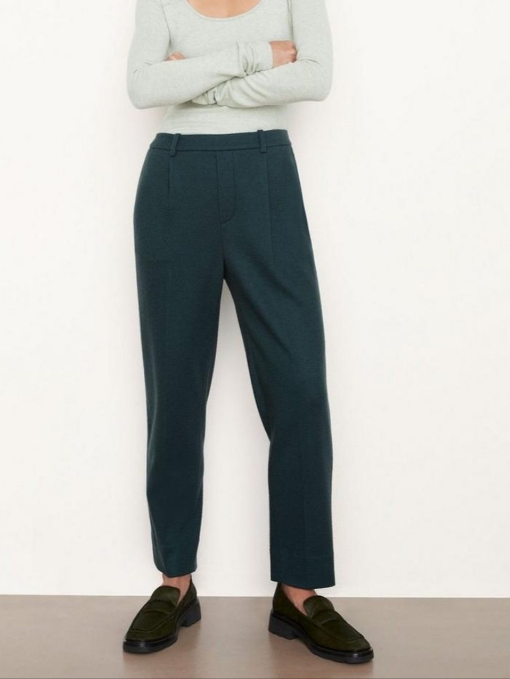 Vince Dark Teal Tailored Trousers
